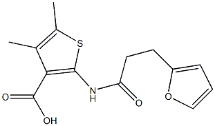 2-[3-(furan-2-yl)propanamido]-4,5-dimethylthiophene-3-carboxylic acid|