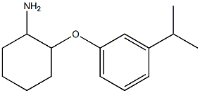 2-[3-(propan-2-yl)phenoxy]cyclohexan-1-amine Struktur