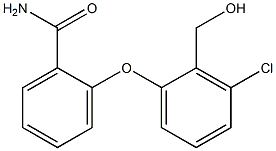 2-[3-chloro-2-(hydroxymethyl)phenoxy]benzamide,,结构式
