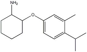 2-[3-methyl-4-(propan-2-yl)phenoxy]cyclohexan-1-amine 化学構造式