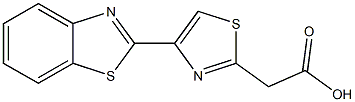 2-[4-(1,3-benzothiazol-2-yl)-1,3-thiazol-2-yl]acetic acid Structure