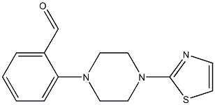 2-[4-(1,3-thiazol-2-yl)piperazin-1-yl]benzaldehyde Struktur