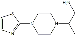 2-[4-(1,3-thiazol-2-yl)piperazin-1-yl]propan-1-amine,,结构式