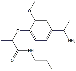  2-[4-(1-aminoethyl)-2-methoxyphenoxy]-N-propylpropanamide