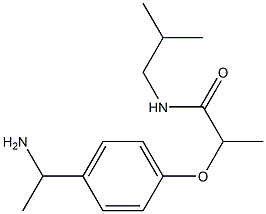 2-[4-(1-aminoethyl)phenoxy]-N-(2-methylpropyl)propanamide|