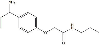 2-[4-(1-aminopropyl)phenoxy]-N-propylacetamide Structure