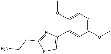 2-[4-(2,5-dimethoxyphenyl)-1,3-thiazol-2-yl]ethanamine Structure