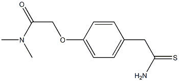 2-[4-(2-amino-2-thioxoethyl)phenoxy]-N,N-dimethylacetamide 结构式