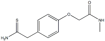 2-[4-(2-amino-2-thioxoethyl)phenoxy]-N-methylacetamide Structure