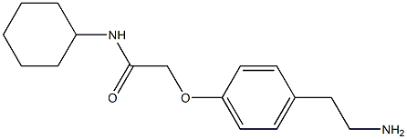  2-[4-(2-aminoethyl)phenoxy]-N-cyclohexylacetamide