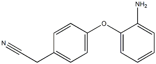 2-[4-(2-aminophenoxy)phenyl]acetonitrile,,结构式