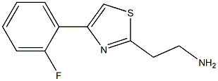 2-[4-(2-fluorophenyl)-1,3-thiazol-2-yl]ethanamine,,结构式