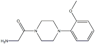 2-[4-(2-methoxyphenyl)piperazin-1-yl]-2-oxoethanamine,,结构式