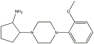 2-[4-(2-methoxyphenyl)piperazin-1-yl]cyclopentan-1-amine Struktur