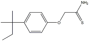 2-[4-(2-methylbutan-2-yl)phenoxy]ethanethioamide Structure