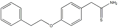 2-[4-(2-phenylethoxy)phenyl]ethanethioamide Struktur