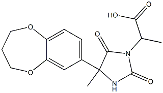 2-[4-(3,4-dihydro-2H-1,5-benzodioxepin-7-yl)-4-methyl-2,5-dioxoimidazolidin-1-yl]propanoic acid