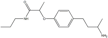 2-[4-(3-aminobutyl)phenoxy]-N-propylpropanamide