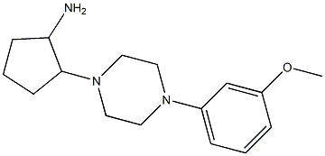 2-[4-(3-methoxyphenyl)piperazin-1-yl]cyclopentan-1-amine Structure