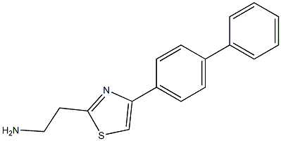 2-[4-(4-phenylphenyl)-1,3-thiazol-2-yl]ethan-1-amine,,结构式