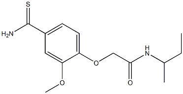 2-[4-(aminocarbonothioyl)-2-methoxyphenoxy]-N-(sec-butyl)acetamide