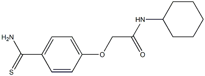 2-[4-(aminocarbonothioyl)phenoxy]-N-cyclohexylacetamide|