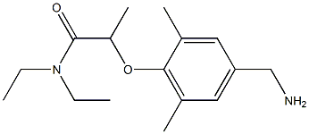 2-[4-(aminomethyl)-2,6-dimethylphenoxy]-N,N-diethylpropanamide