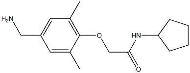 2-[4-(aminomethyl)-2,6-dimethylphenoxy]-N-cyclopentylacetamide|