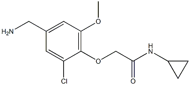 2-[4-(aminomethyl)-2-chloro-6-methoxyphenoxy]-N-cyclopropylacetamide|