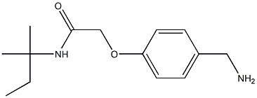 2-[4-(aminomethyl)phenoxy]-N-(1,1-dimethylpropyl)acetamide Structure