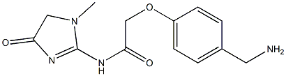 2-[4-(aminomethyl)phenoxy]-N-(1-methyl-4-oxo-4,5-dihydro-1H-imidazol-2-yl)acetamide|