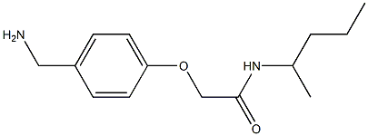 2-[4-(aminomethyl)phenoxy]-N-(pentan-2-yl)acetamide 化学構造式