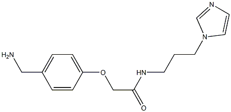 2-[4-(aminomethyl)phenoxy]-N-[3-(1H-imidazol-1-yl)propyl]acetamide