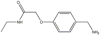 2-[4-(aminomethyl)phenoxy]-N-ethylacetamide 结构式