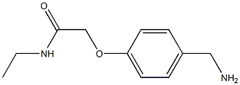 2-[4-(aminomethyl)phenoxy]-N-ethylacetamide,,结构式