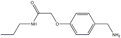 2-[4-(aminomethyl)phenoxy]-N-propylacetamide 结构式