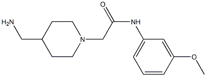 2-[4-(aminomethyl)piperidin-1-yl]-N-(3-methoxyphenyl)acetamide Structure