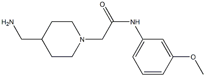 2-[4-(aminomethyl)piperidin-1-yl]-N-(3-methoxyphenyl)acetamide