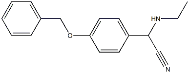  2-[4-(benzyloxy)phenyl]-2-(ethylamino)acetonitrile
