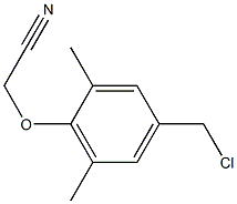 2-[4-(chloromethyl)-2,6-dimethylphenoxy]acetonitrile,,结构式