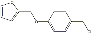 2-[4-(chloromethyl)phenoxymethyl]furan Struktur