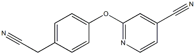 2-[4-(cyanomethyl)phenoxy]isonicotinonitrile 结构式