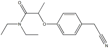 2-[4-(cyanomethyl)phenoxy]-N,N-diethylpropanamide|