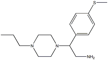 2-[4-(methylsulfanyl)phenyl]-2-(4-propylpiperazin-1-yl)ethan-1-amine 化学構造式