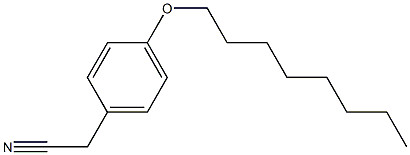 2-[4-(octyloxy)phenyl]acetonitrile 结构式