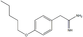 2-[4-(pentyloxy)phenyl]ethanimidamide,,结构式