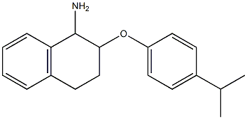 2-[4-(propan-2-yl)phenoxy]-1,2,3,4-tetrahydronaphthalen-1-amine,,结构式