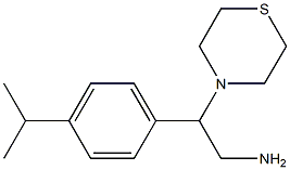 2-[4-(propan-2-yl)phenyl]-2-(thiomorpholin-4-yl)ethan-1-amine Structure