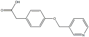 2-[4-(pyridin-3-ylmethoxy)phenyl]acetic acid Structure