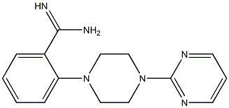 2-[4-(pyrimidin-2-yl)piperazin-1-yl]benzene-1-carboximidamide 结构式
